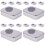 4Pcs Tin Cookie Tins with Lids Silver Storage Boxes for Gift Giving 7