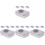 4Pcs Tin Cookie Tins with Lids Silver Storage Boxes for Gift Giving 4