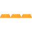 3Pcs Desktop Drill Bit Tool Holder Orange Multi-Hole Plastic Organizer 3