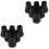 12Pcs Black Plastic Walking Pole Tips Replacement Non-Skid Crutch Pads 5
