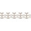 50Pcs Brown Alloy Three-Hole Binder Rings Smooth Surface for Daily Use 11