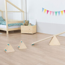 Luonto- ja turkoosi Montessori tasapainopeli ja motoriset taidot
