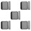 10Pcs Soft Handle Wraps Dark Grey Luggage Grip Covers for Camping 5