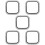 5Pcs Watch Screen Protector Pc Case with Shockproof Frame 8