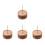 4Pcs Household Wood Thread Holder Sturdy Sewing Thread Rack Beige 2