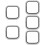 5Pcs Watch Screen Protector Pc Case with Shockproof Frame 10
