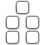 5Pcs Watch Screen Protector Pc Case with Shockproof Frame 6
