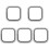 5Pcs Watch Screen Protector Pc Case with Shockproof Frame 2
