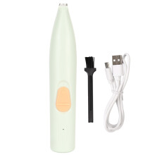 Aparador de Patas de Cachorro Sem Fio Recarregável, Máquina de Tosquiar Animais de Estimação com Baixo Ruído, Cabeça de Corte Segura, Luz LED,