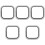 5Pcs Watch Screen Protector Pc Case with Shockproof Frame 3