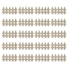 200Pcs Miniature Wooden Garden Fence for DIY Bonsai Fairy Garden Decor