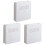3Pcs Neat White Storage Rack Kitchen Accessories Holder 2