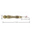 Vintage Thread Cutter Seam Ripper Unpicker -Stitch Sewing Handle Needlework Thread Remover Gold 5