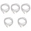 10Pcs Silver Rhinestone Shoe Laces Durable Decorative Drawstring Cords 5