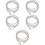 10Pcs Silver Rhinestone Shoe Laces Durable Decorative Drawstring Cords 9