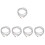 10Pcs Silver Rhinestone Shoe Laces Durable Decorative Drawstring Cords 7