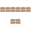 4Sets Contacts Lens Organizer Light Brown Plastic Portable Storage Box 5