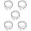 10Pcs Silver Rhinestone Shoe Laces Durable Decorative Drawstring Cords 10