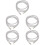 10Pcs Silver Rhinestone Shoe Laces Durable Decorative Drawstring Cords 8