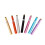 6Pcs Assorted Color Lipstick and Lip Gloss Brushes with Metal Case 6