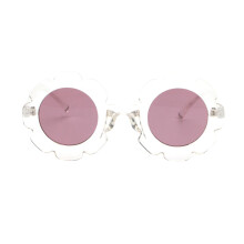 3Pcs Adorable Sunflower Glasses for Kids Transparent Frame Plastic