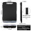 Clip Board Organizer Clipboards with Storage Nursing Clipboard Foldable File Folder Plastic Clipboard (Black) 8