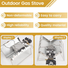 Camping Stove Outdoor Portable Windproof High-Power Cassette Gas Stove Picnic Accessories