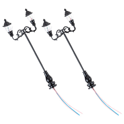 6Pcs Mini Street Lamp Model Ornamental Micro Landscape Decor