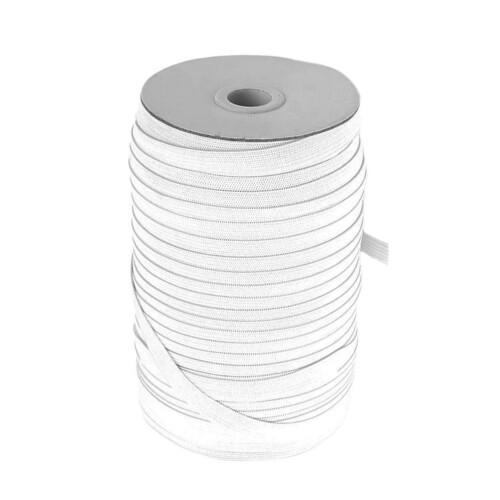 3Pcs White Stretch Elastic Spool for Sewing Waistbands Neckline