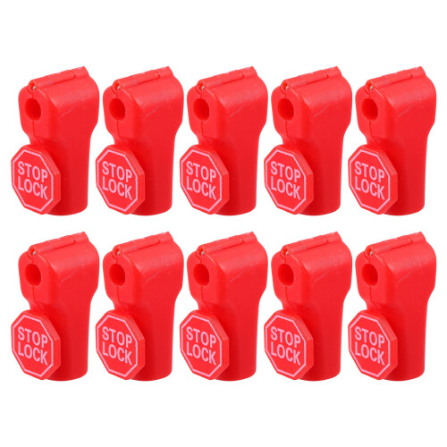 100St Rood Peg Hook Lock Plastic Anti-Diefstal Voor Winkeldisplay