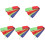 5Pcs Assorted Color Kite Tail Streamers for Flying Kites and Rc Drones 4
