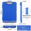 Clip Board Organizer Clipboards with Storage Nursing Clipboard Foldable File Folder Plastic Clipboard () 8