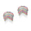 2Pcs Kids Bathrobe Multi-Color Hot Spring Cloak with Fun Tassels 5