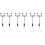 6Pcs Mini Street Lamp Model Ornamental Micro Landscape Decor 6