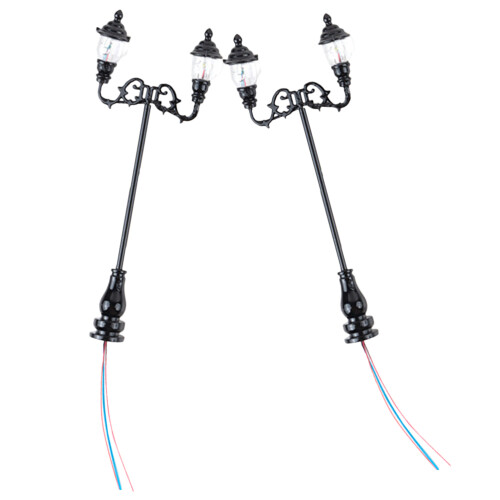 6Pcs Mini Street Lamp Model Ornamental Micro Landscape Decor 2