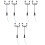 6Pcs Mini Street Lamp Model Ornamental Micro Landscape Decor 5
