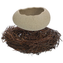 2St Draagbare Eierdop Servieskom Met Nest Voor Snacks En Decoratie