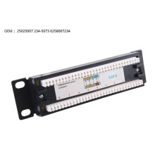 CAT6 8-Poorts Patchpaneel Racknetwerk 6.89 Inch 1U Rackmontage met RJ45-Aansluiting voor Huishoudelijk Distributieframe