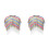 2Pcs Kids Bathrobe Multi-Color Hot Spring Cloak with Fun Tassels 7