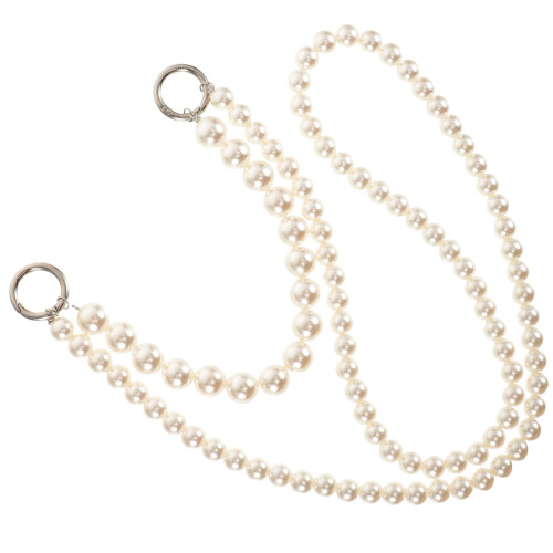 2St Beige Parel Bag Chain Ketting Handtas Vervanging 2