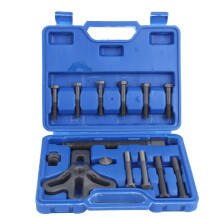 Multifunctional Steering Wheel Puller Kit with High Hardness Steel Anti Oxidation Coating Harmonic Balancer Damper Removal Tool Adjustable3Jaw