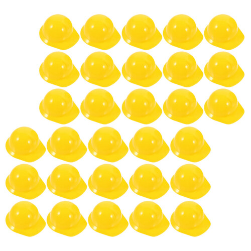 200St Mini Bouwhelm Plastic Decoratie Veiligheidshelm Voor