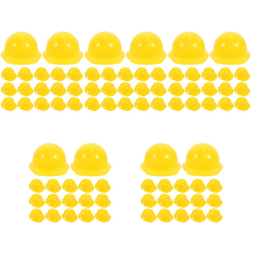 200St Mini Bouwhelm Plastic Decoratie Veiligheidshelm Voor 2