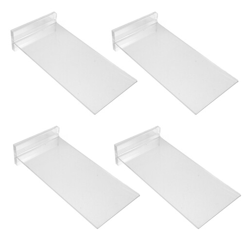 20Pcs Transparent Acrylic Display Stands for Menus with Stable Base 2