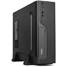 NOX LITE070 -NXLITE070- Mini tour con alimentación de 500W, USB 3.0, ventilador de 80mm, Micro ATX;ITX, panel frontal efecto cepillado.