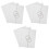 3Sets Papierkarton Tri Fold Poster Board Wit Voor Presentatie Gebruik 4