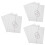 3Sets Papierkarton Tri Fold Poster Board Wit Voor Presentatie Gebruik 7