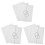 3Sets Papierkarton Tri Fold Poster Board Wit Voor Presentatie Gebruik 3