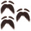 3Sets En Baard Zwart Stoffen Zelfklevend Man 7