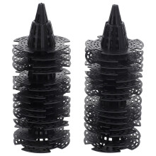 150St Planter Bodemkussens Van Plastic, Zwarte Mesh Pads Voor Potten